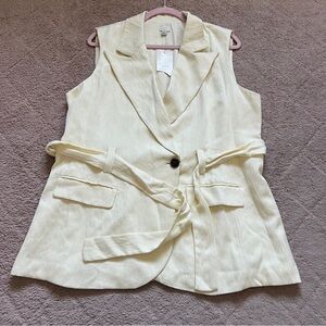 NWT A New Day Sleeveless Blazer Vest Women’s Size L